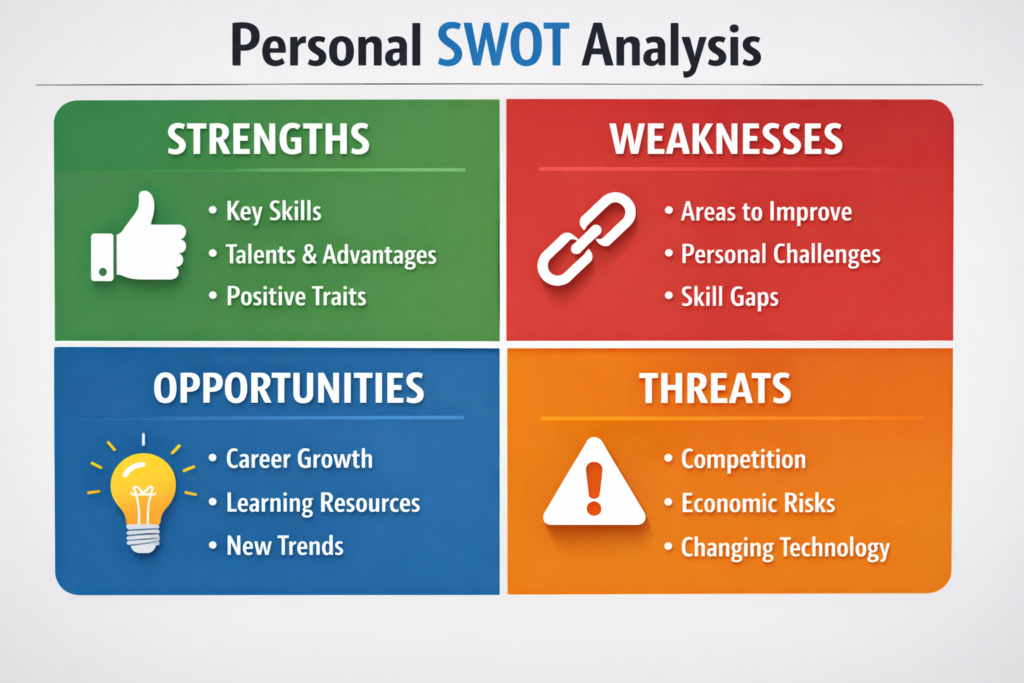 personal swot analysis strengths weaknesses opportunities threats